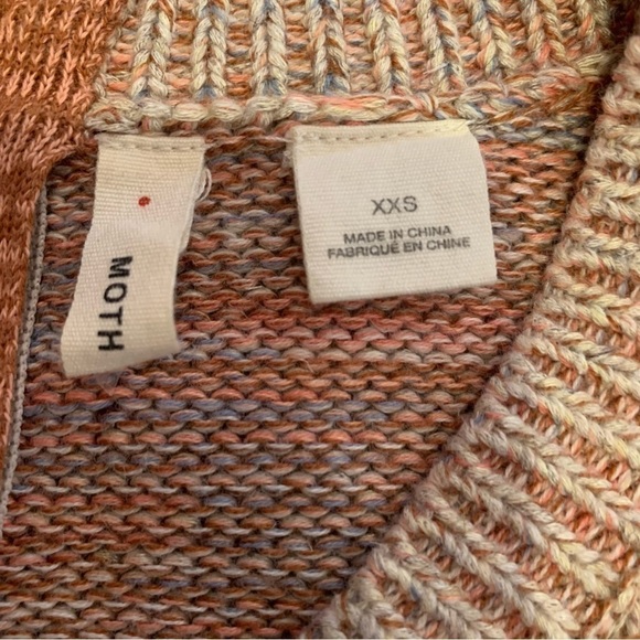 Women’s Anthropologie Moth Anita Swing Cable Melange Sweater - Picture 7 of 7